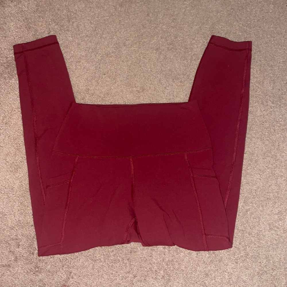 maroon Leggings